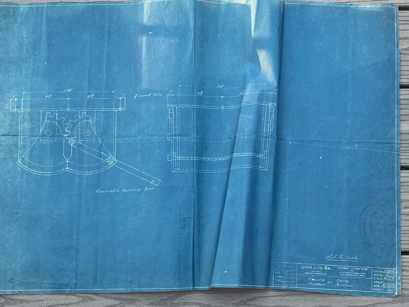 Lot 8 Vtg Industrial Blueprints Champion Paper Dorr Blue Print Dilts Blaw Knox