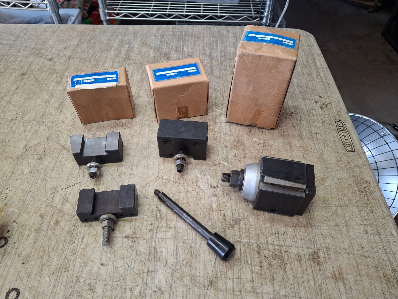 PHASE II #250-111 Wedge Type Quick Change Tool Post w/ 250-104 / 107 / 101