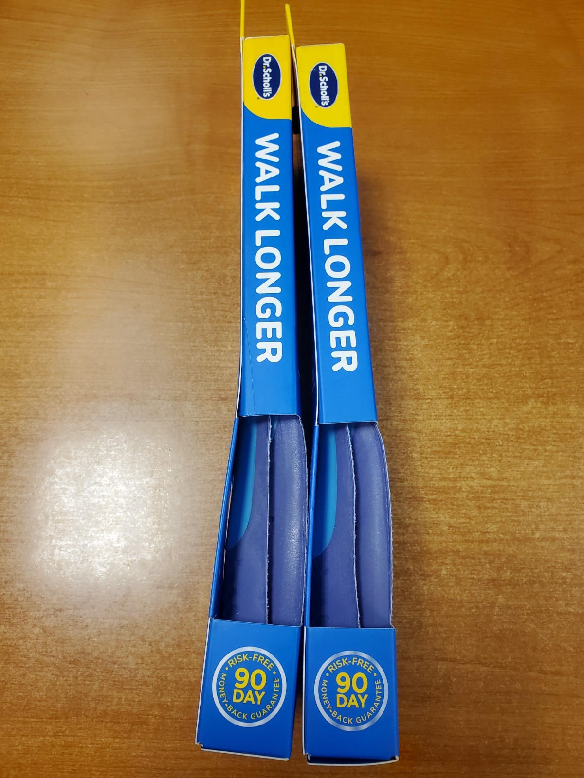 2 Pairs: Dr. Scholl's Walk Longer Comfort Insoles Women's Size 6-11 (3252) R7P8a