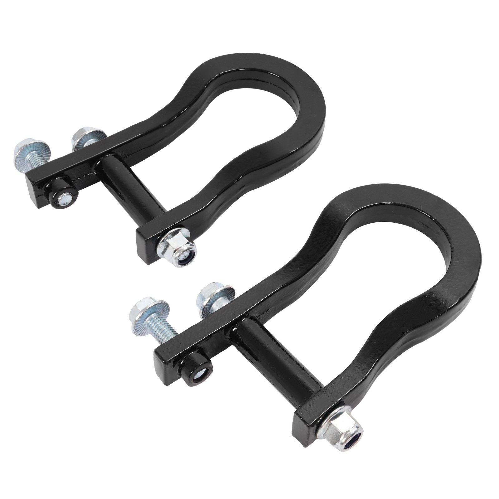 1Pair Tow Hooks For Chevrolet Silverado GMC Sierra 1500 07-19 Black #84072463