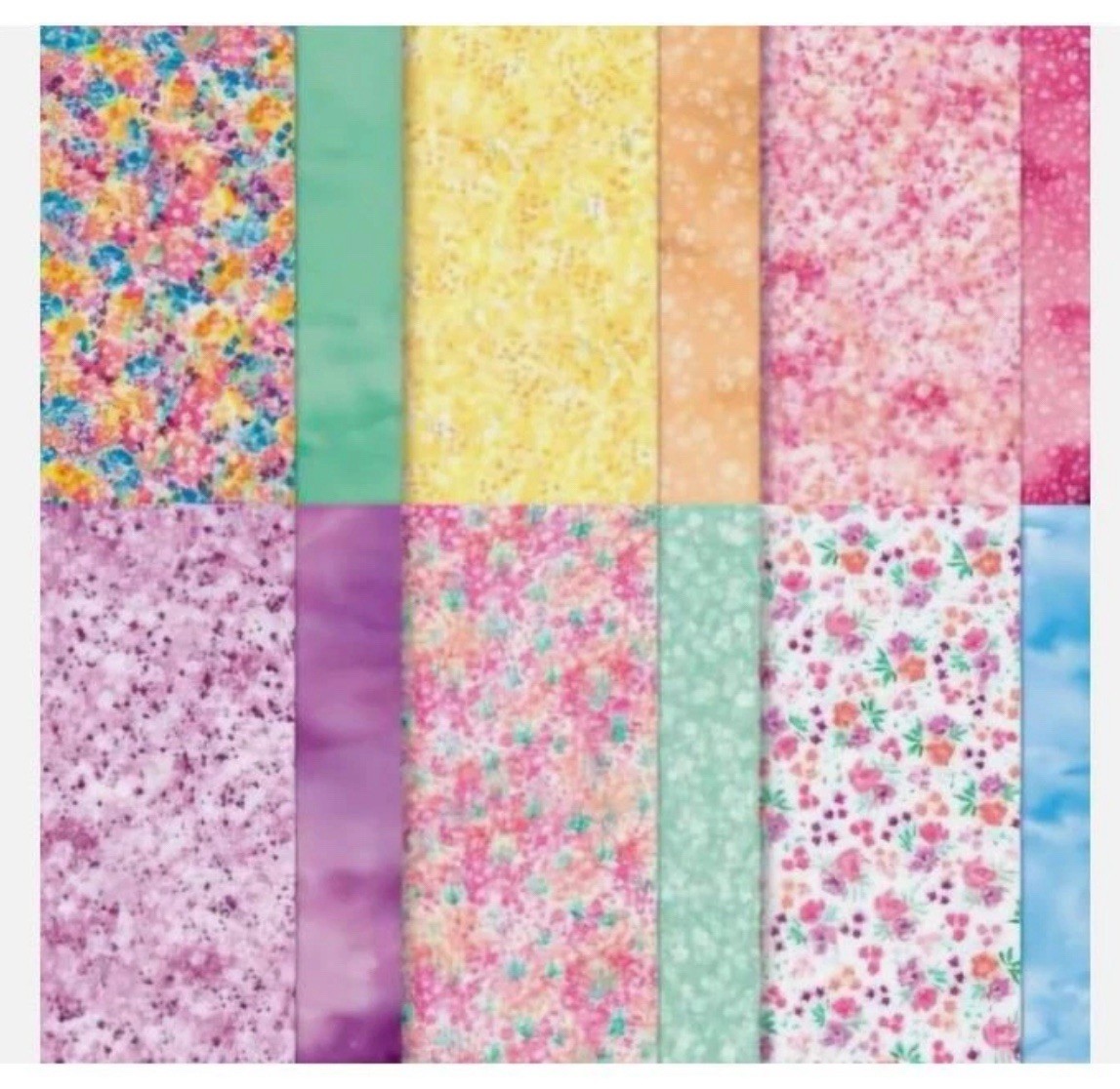 Stampin' Up! BLOOM IMPRESSIONS 12x12 DSP 12 Sheets Floral Flowers Vibrant Colors