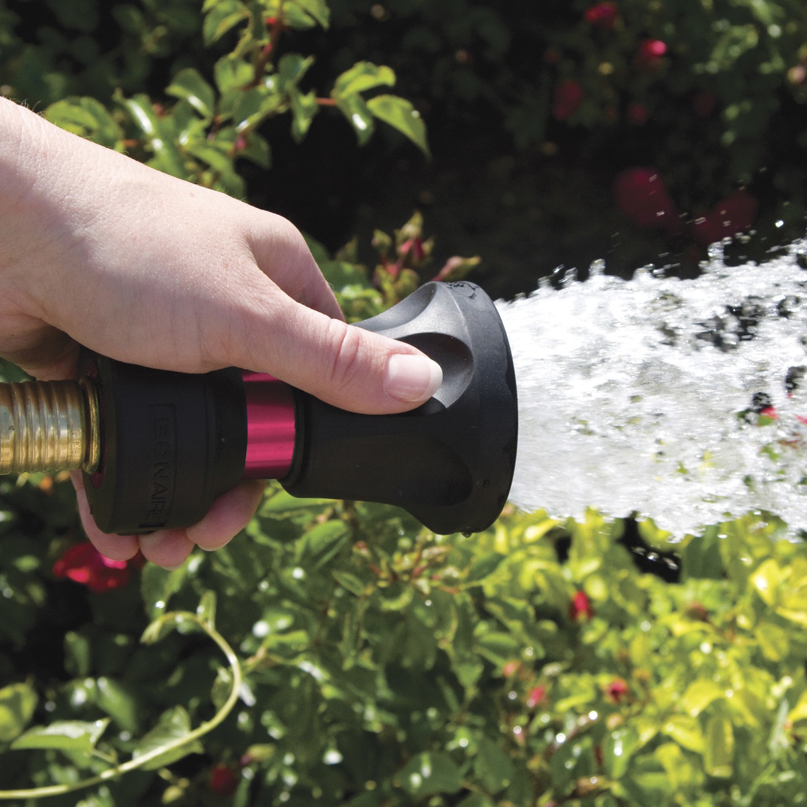 Bon Aire Ultimate Garden Hose Nozzle With Adjustable Spray, Aluminum, Model#