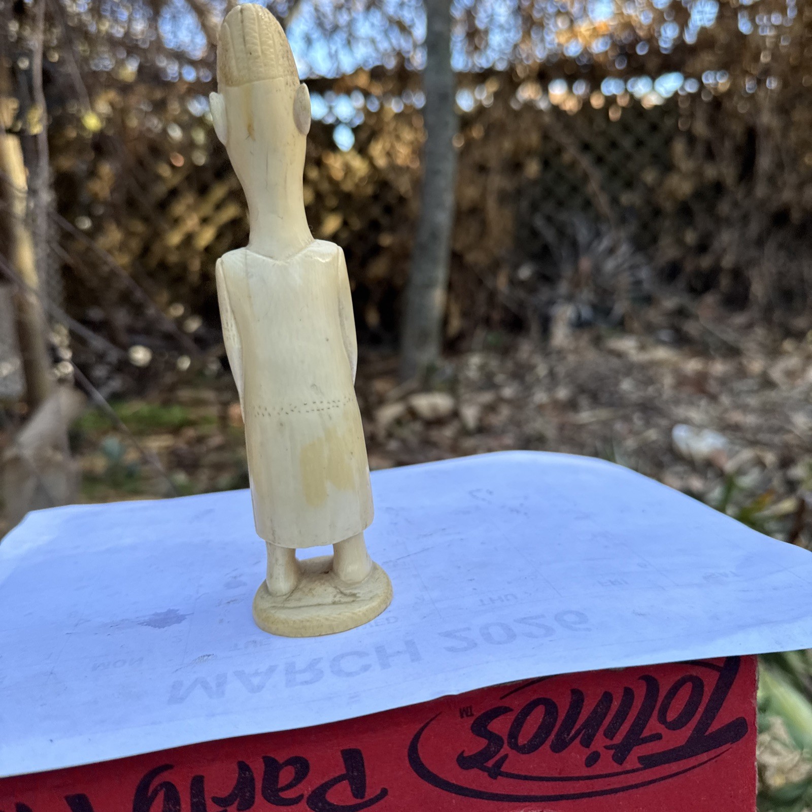 African Sculpture.130 Years Old 6.6 Inches Tall