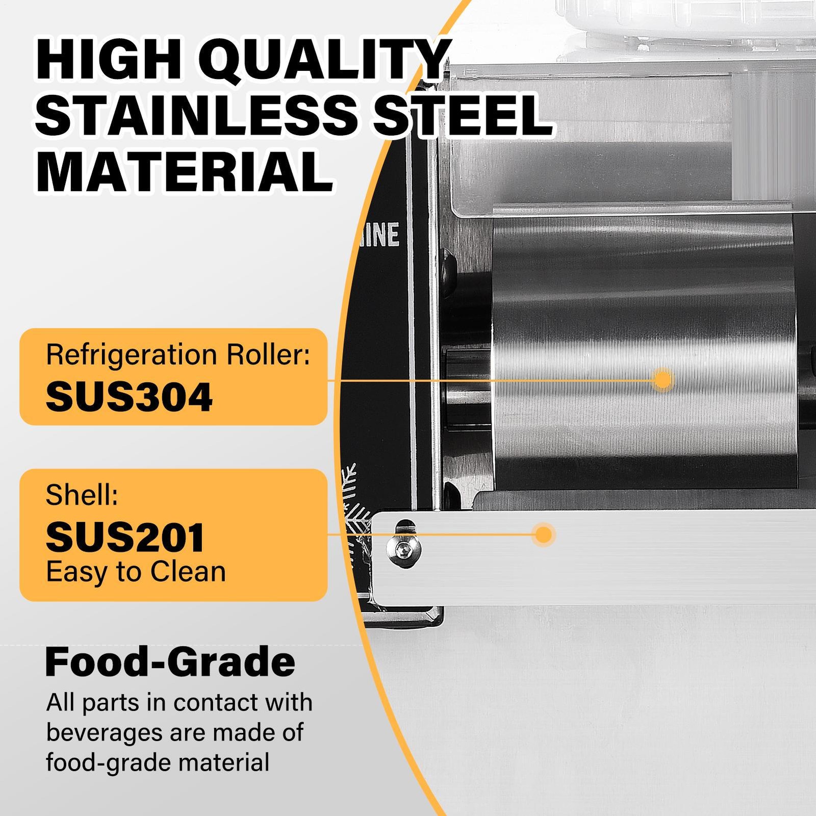 New Commercial Snowflake Ice Machine, Snow Cone Machine, Ice Shaver Slush Maker-