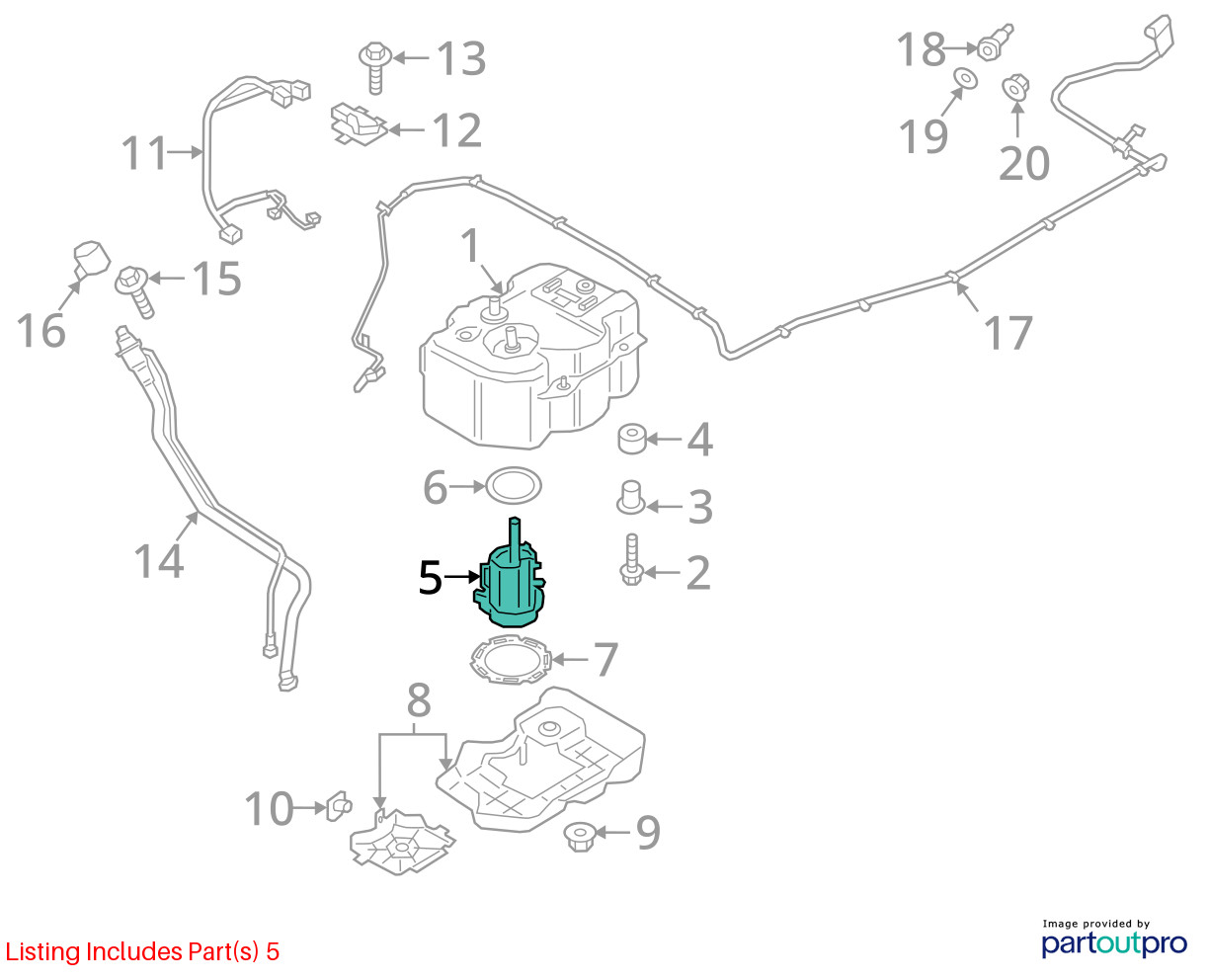 Exhaust Fluid Pump 6.7L Diesel Fits 17-22 FORD F250SD PICKUP 1907103