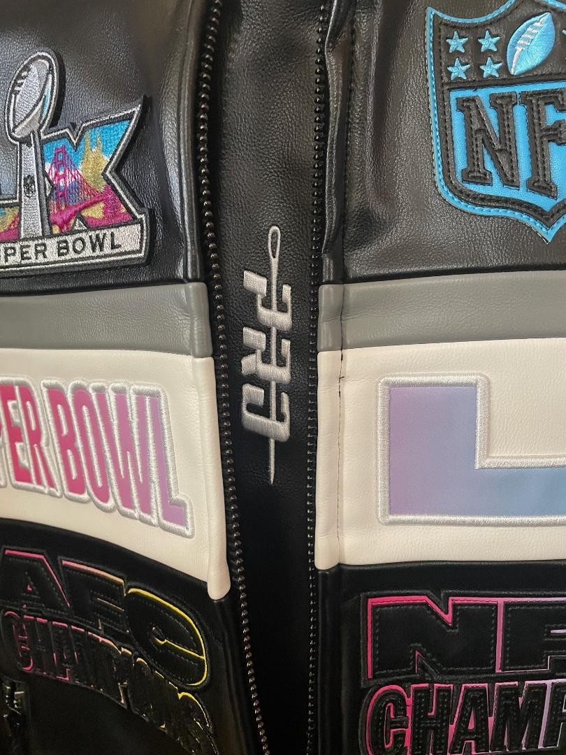 2026 NFL Super Bowl LX San Francisco Moto Leather Jacket Pro Standard Size XL