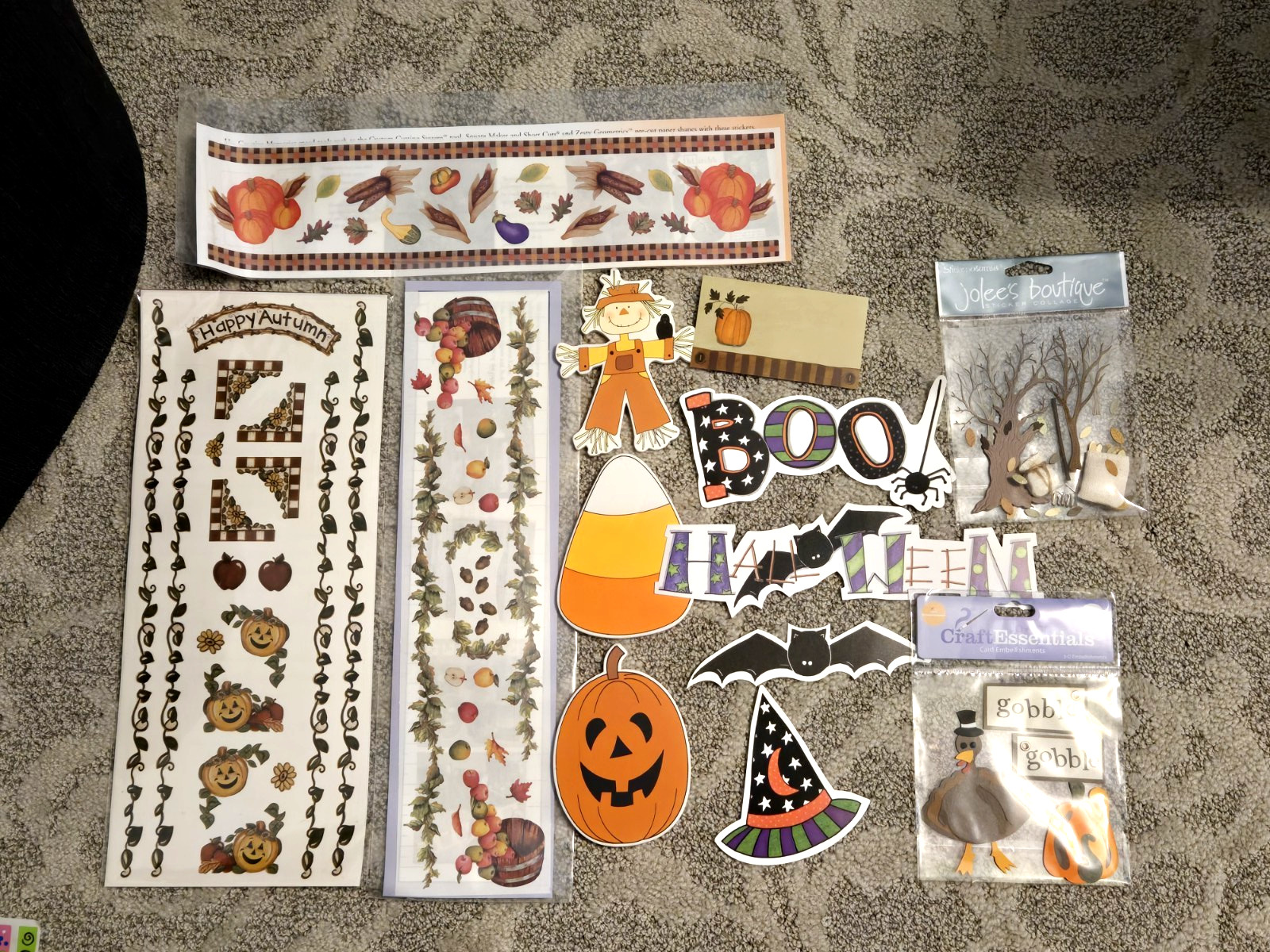 Holiday Sticker Lot Jolee's Christmas, Valentine's, Easter, Halloween, +++ NEW