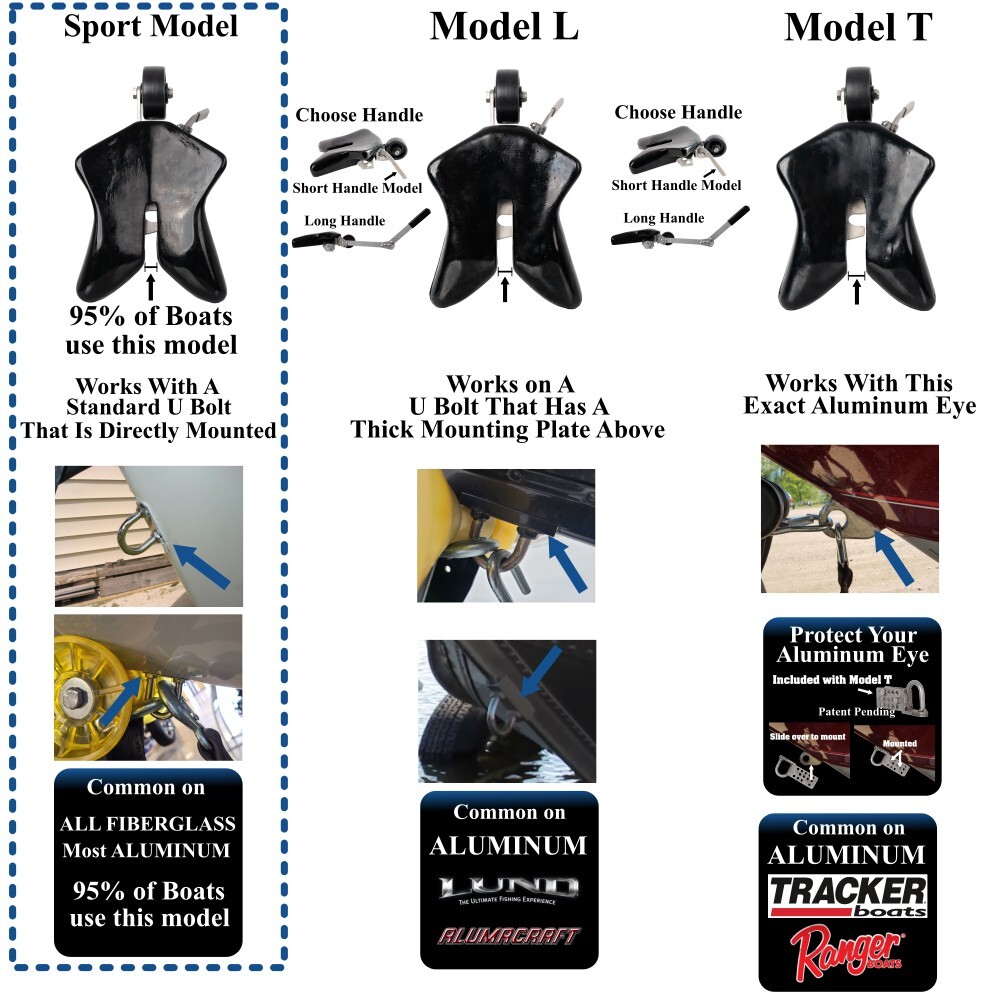 Automatic Boat Latch - Sport Model - Short Handle - Ramp N Clamp - Boat2Trailer