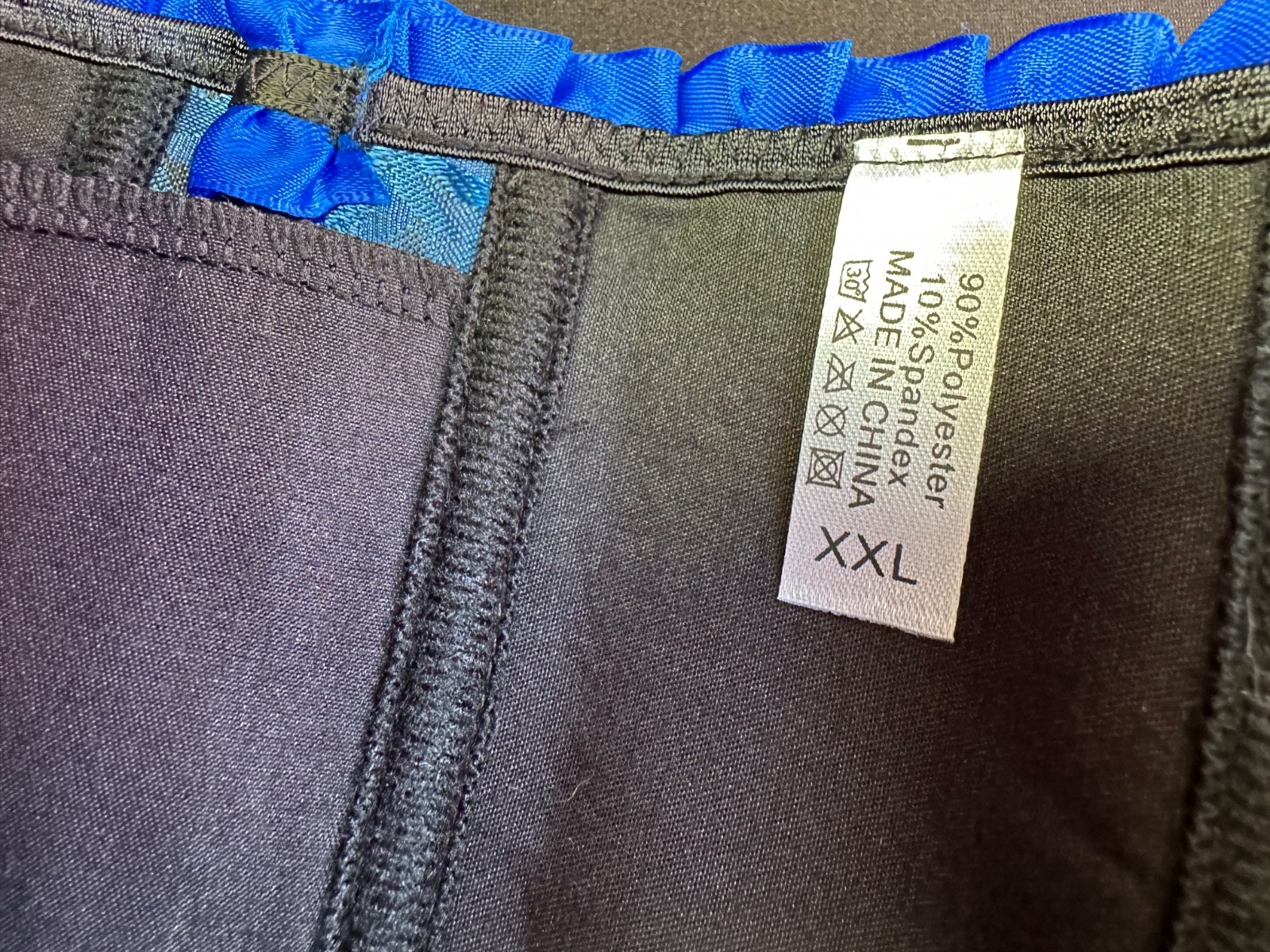 Blue Lace Corset Top XXL Lace Up Whimsigoth Renaissance Vamp Witchy Bustier Goth