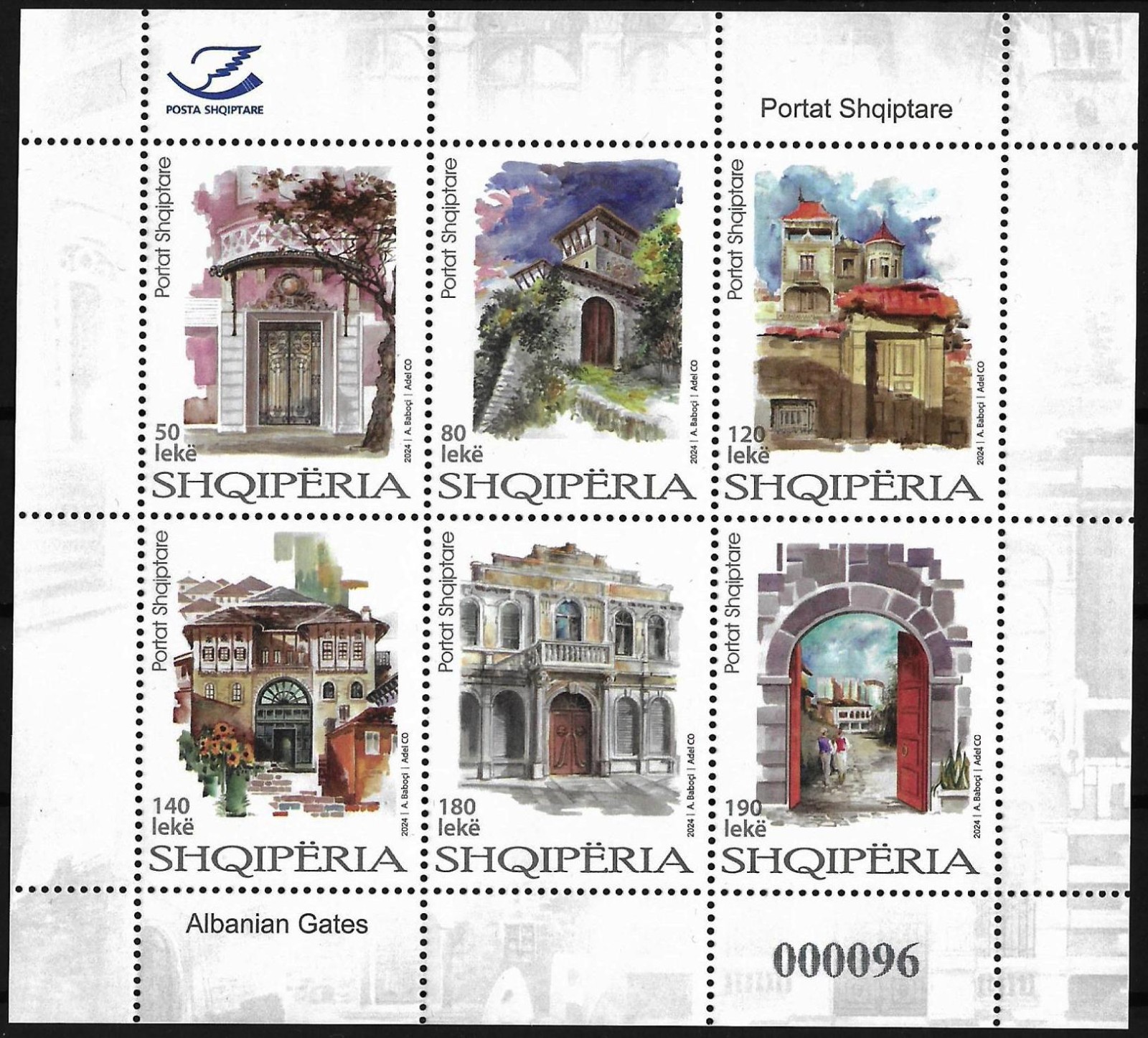 ALBANIA 2024 - " Albanian Gates " - Set MNH