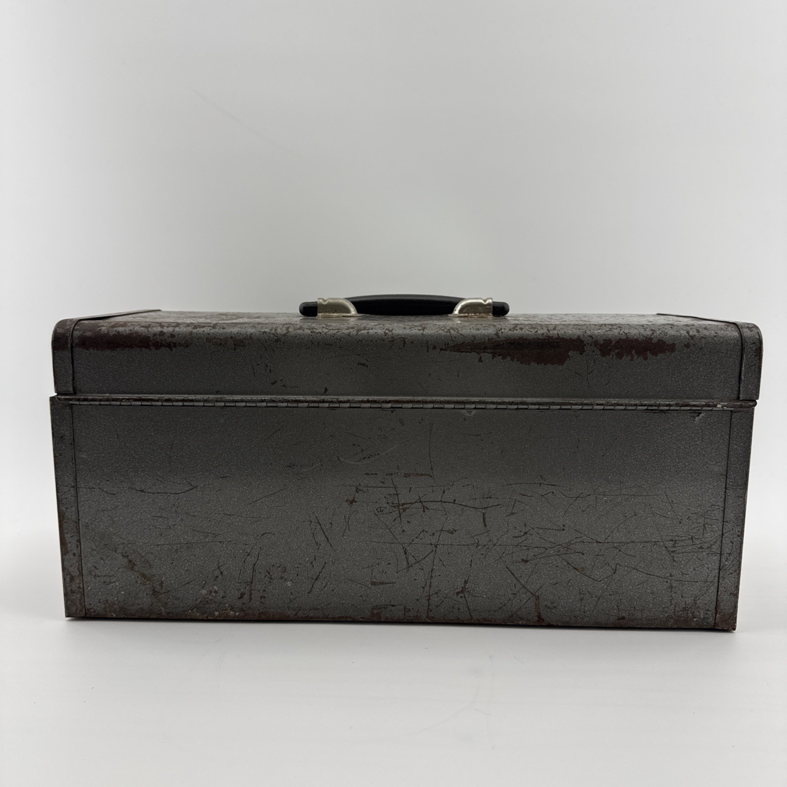 Vintage Sears Craftsman 65013 Metal Tool Box w/ Red Tray