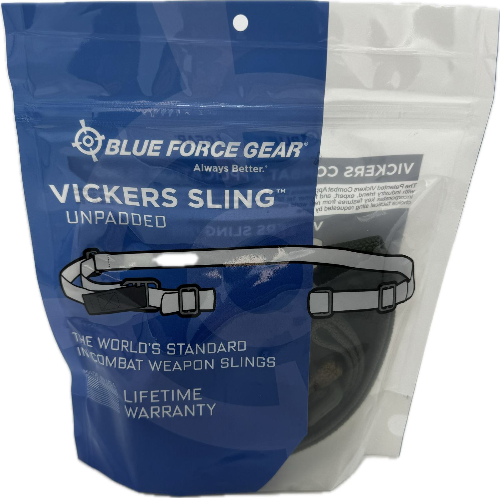 Blue Force Gear VCAS Vickers 2-Point Combat Sling, OD Green, VCAS-125-OA-OD