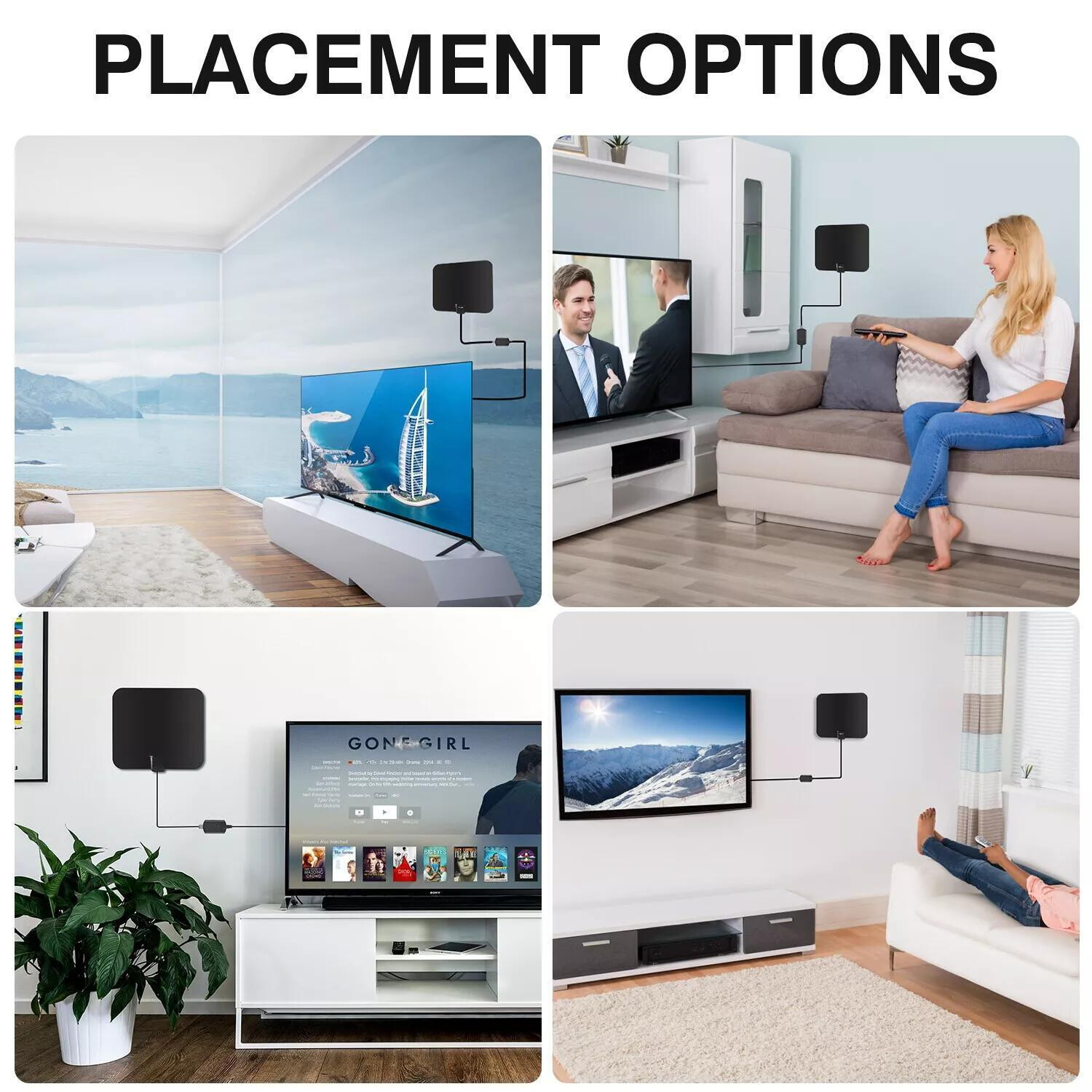 8000Mile Digital TV Antenna Newest 4k 1080p HDTV Indoor Amplified Signal Booster