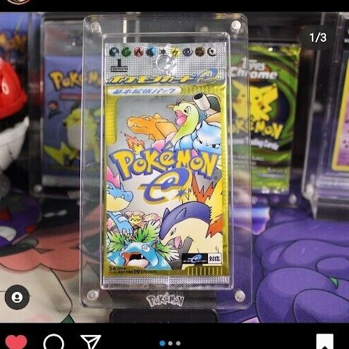 Pokemon Booster LONG Pack Acrylic Magnetic Case for WOTC ERA and All Japanese