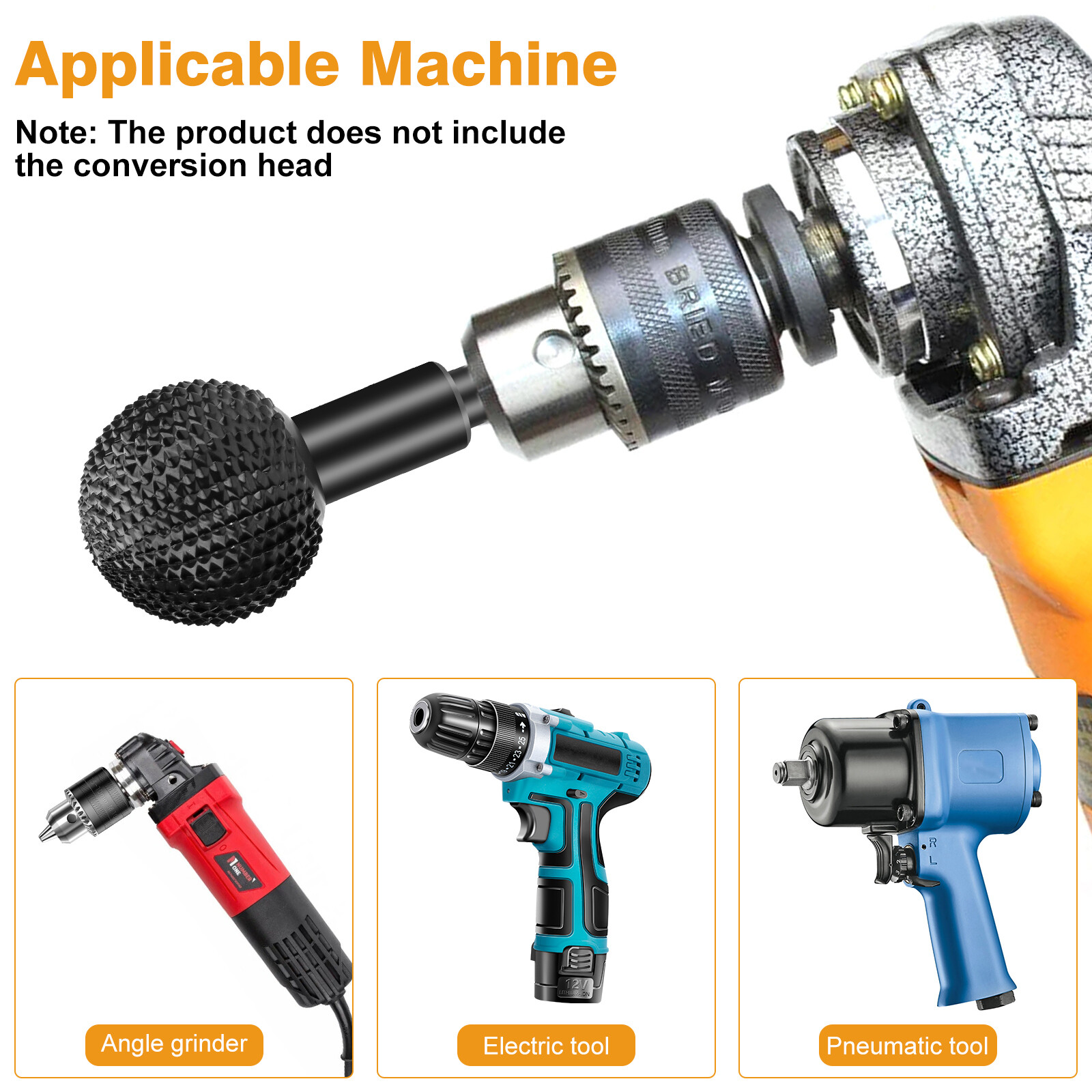 40mm Sphere Rotary Burr Carbon Steel Wood Carving Burrs Ball Grinding Head