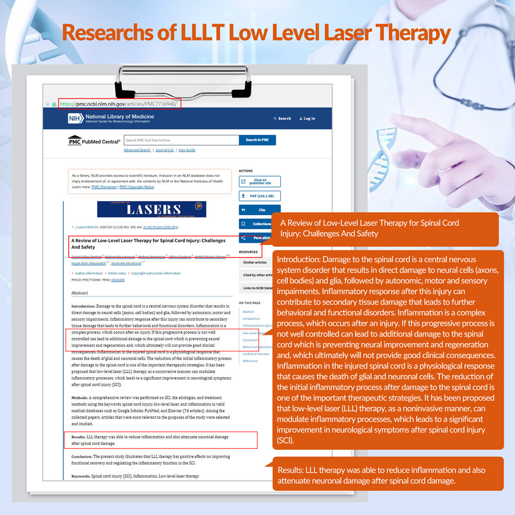 Medical 1760mW Cold Laser Therapy Device Class4 Human Horses Dogs Pain Relief