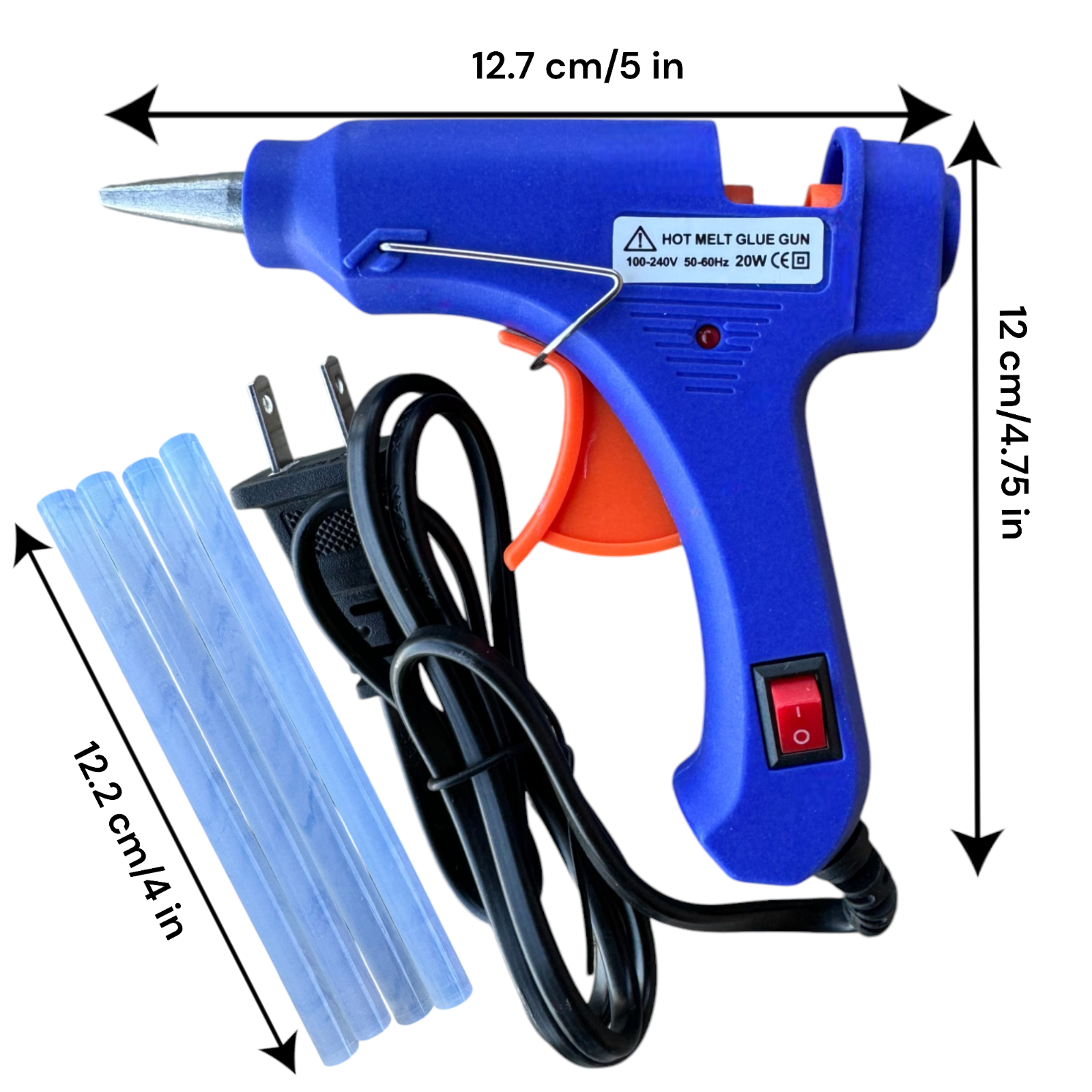 Mini Hot Glue Gun with 4 Glue Sticks for Crafts School DIY Arts