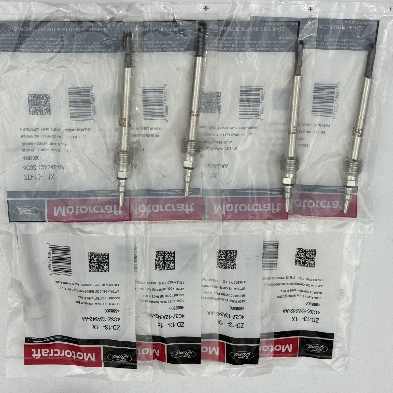 Motorcraft ZD13 Glow Plug & Harness Kit For 04-10 Ford F250 6.0L Powerstroke New