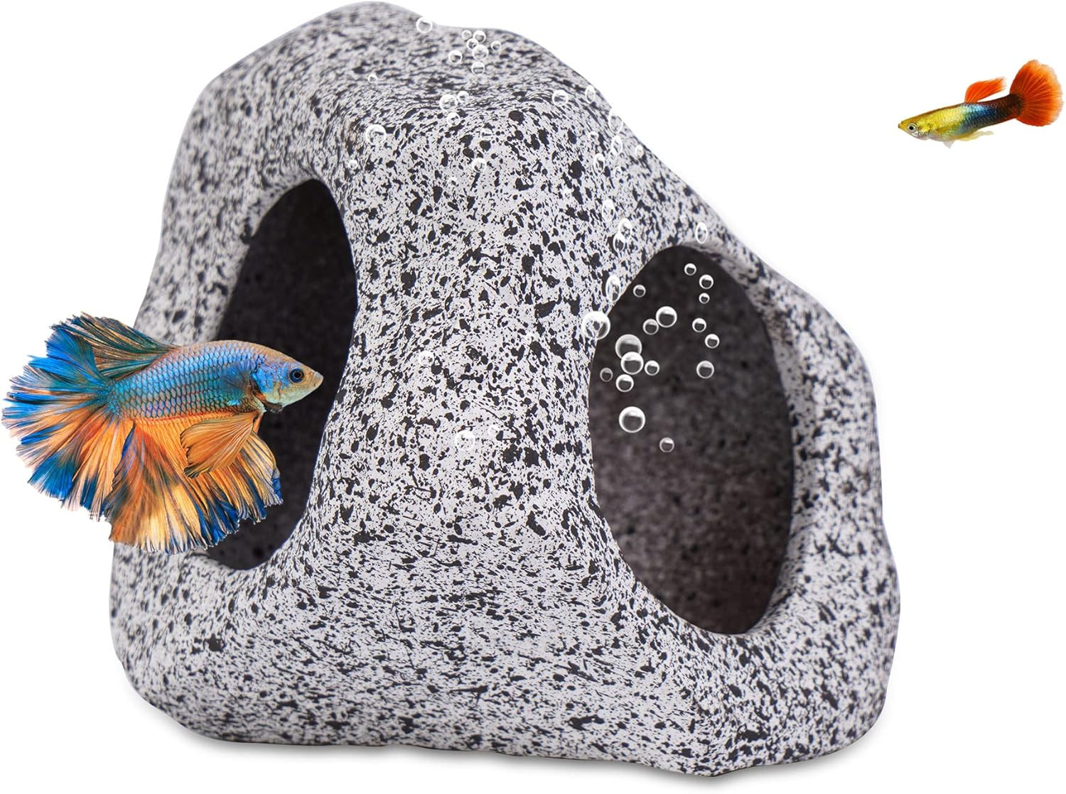 Aquarium Decorations Cave Fish Tank Accessories Rock Decor for Shrimp Cichlid Hi