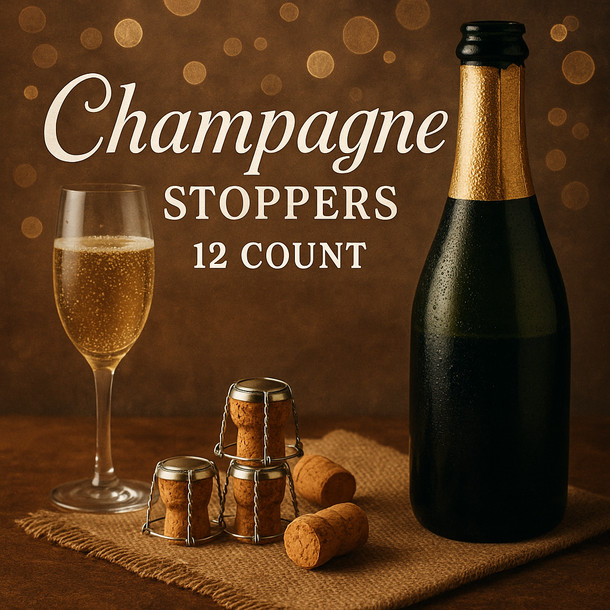 Label Peelers Champagne Stoppers 12 Count