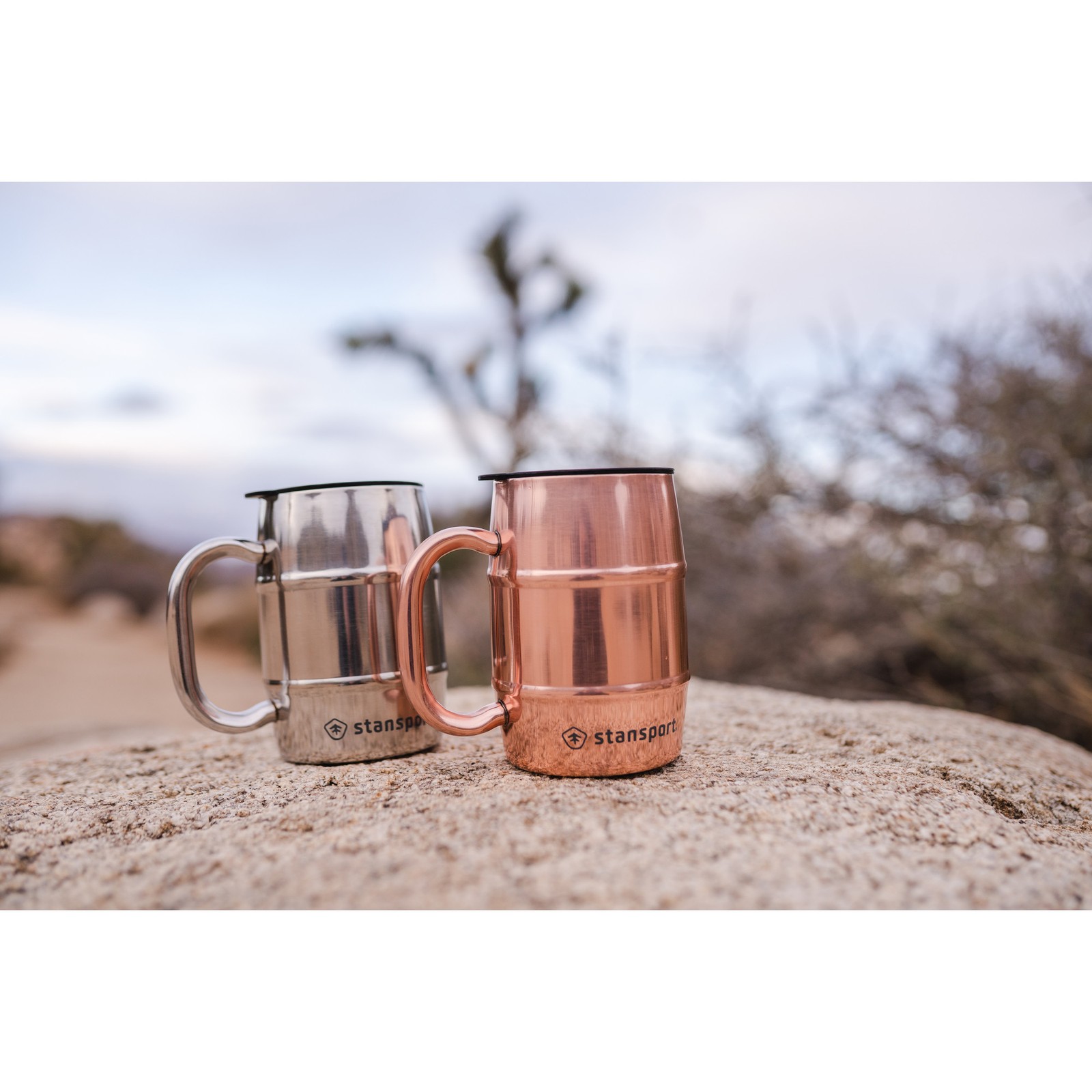 Stansport 16 oz Double Wall Camp Mug Copper, New, Free Shipping