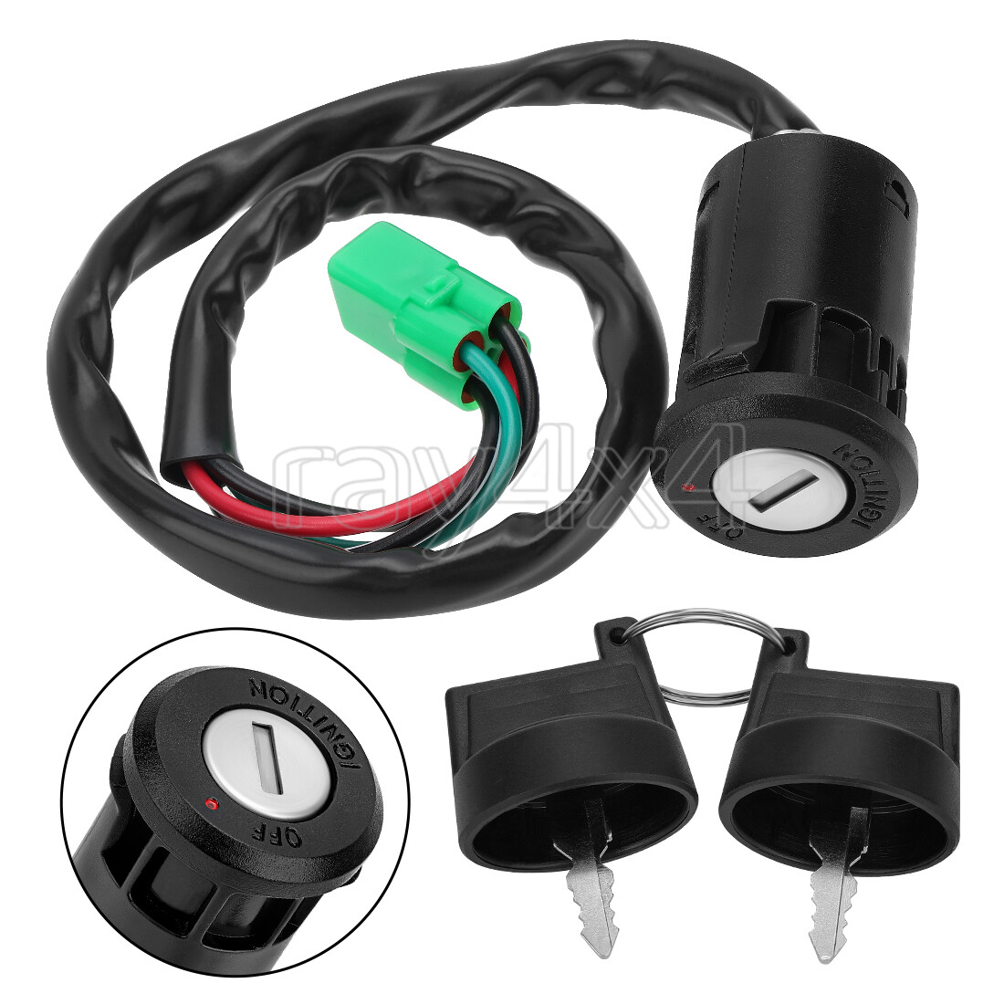 Ignition Key Switch for Honda Sportrax TRX400EX 2005-2008 ATV 35100-HP1-003