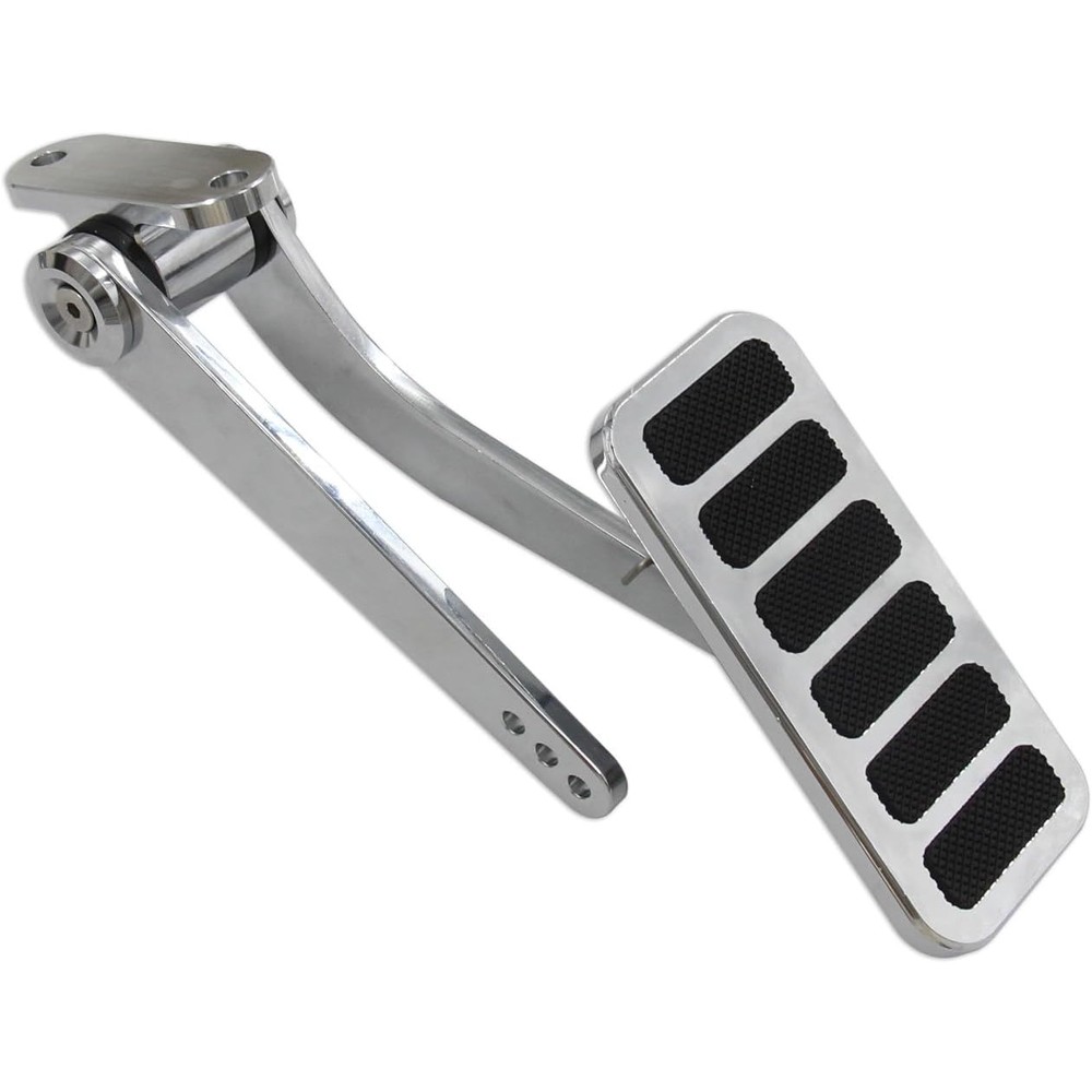 Street Hot Rat Rod Gas Pedal Firewall Mount Throttle Polished Aluminum Universal