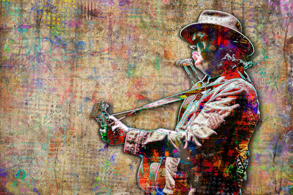 Neil Young Poster, Neil Young Gift, Neil Young Tribute Fine Art FREE SHIPPING US
