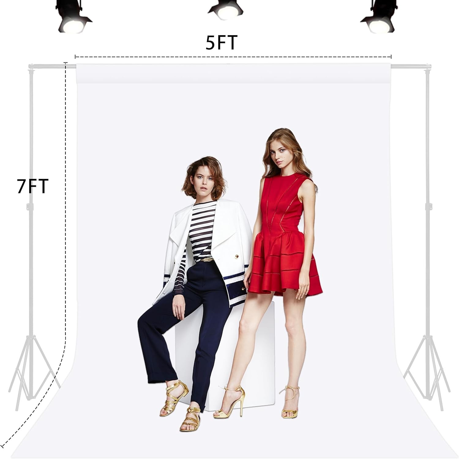 5x7ft Portrait Photo Backdrop Background Screen for Photography Video Studio