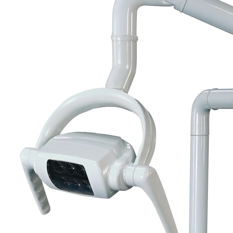 Dental Unit Chair Computer Controlled Motor Hard Leather +LED Oral Lamp +Stool