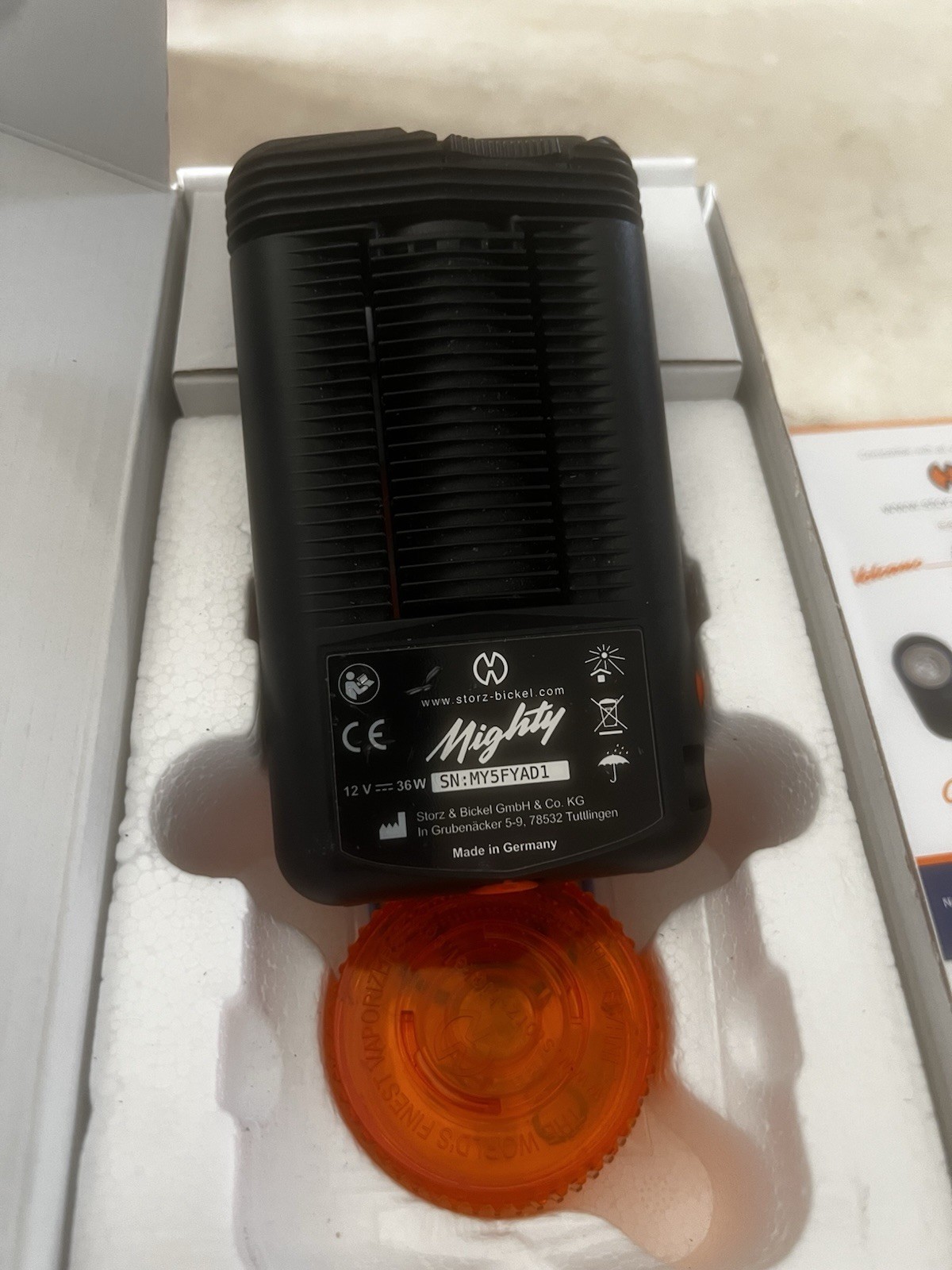 Storz Bickel Mighty With Original Box Manual & AC Adapter