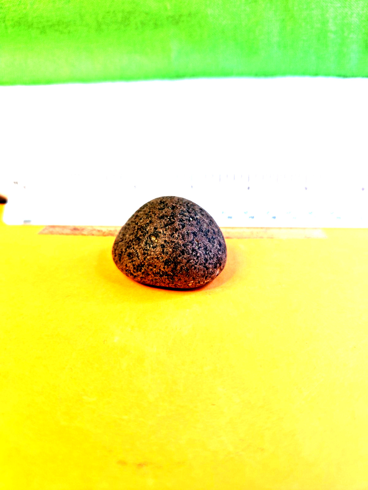 Authentic Beautiful colored well polished Granite cone personal find Mi.