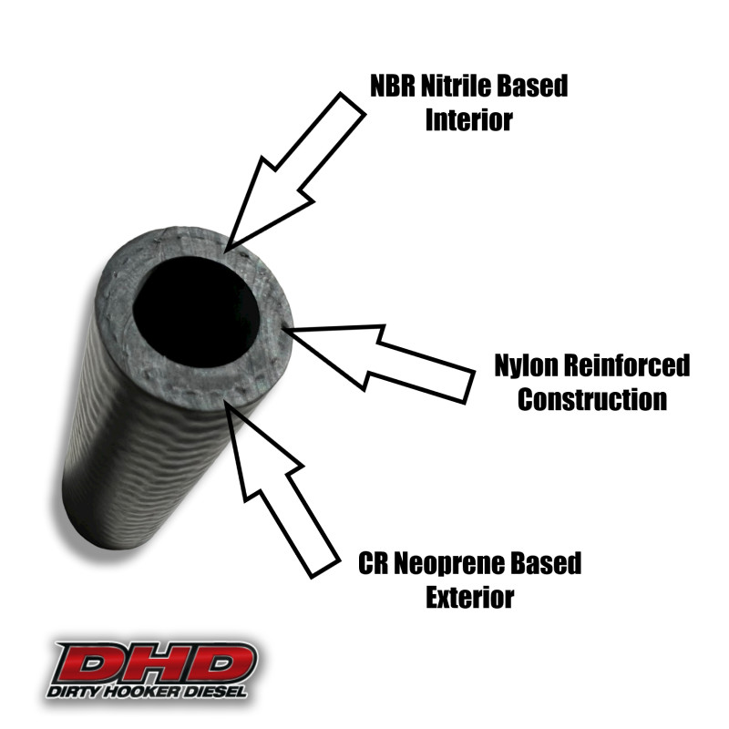 DHD 700-016AFT LBZ LMM DURAMAX LOW PRESSURE FUEL LINE KIT 2006-2010 6.6L