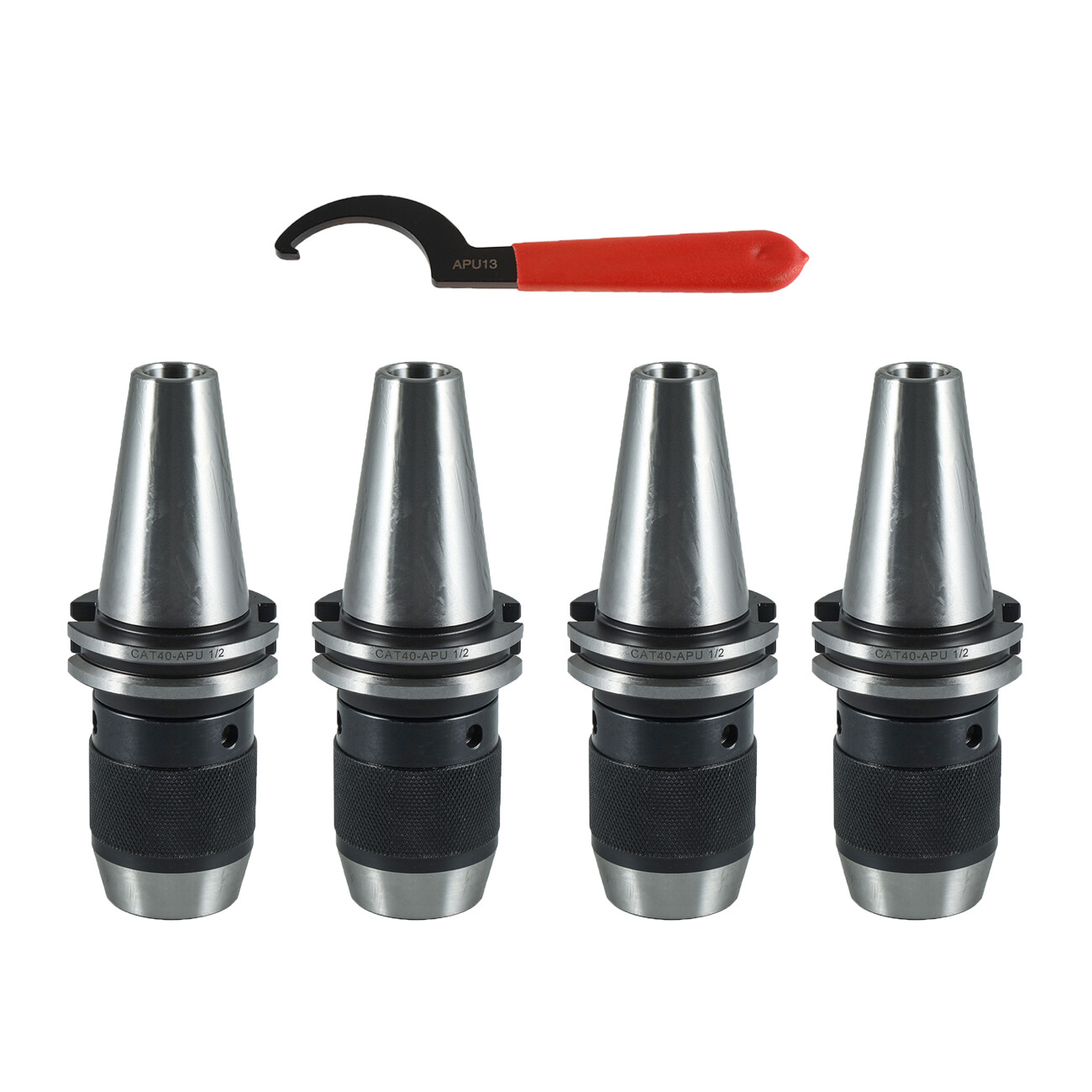 4PCS CAT40 Keyless Drill Chuck 1/2' Fits On Haas CNC Easy Great Tool Holder