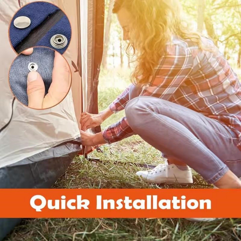 Heavy Duty Snap Fastener Tool Kit Boat Cover Metal Snaps Canvas Sewing Tarps US