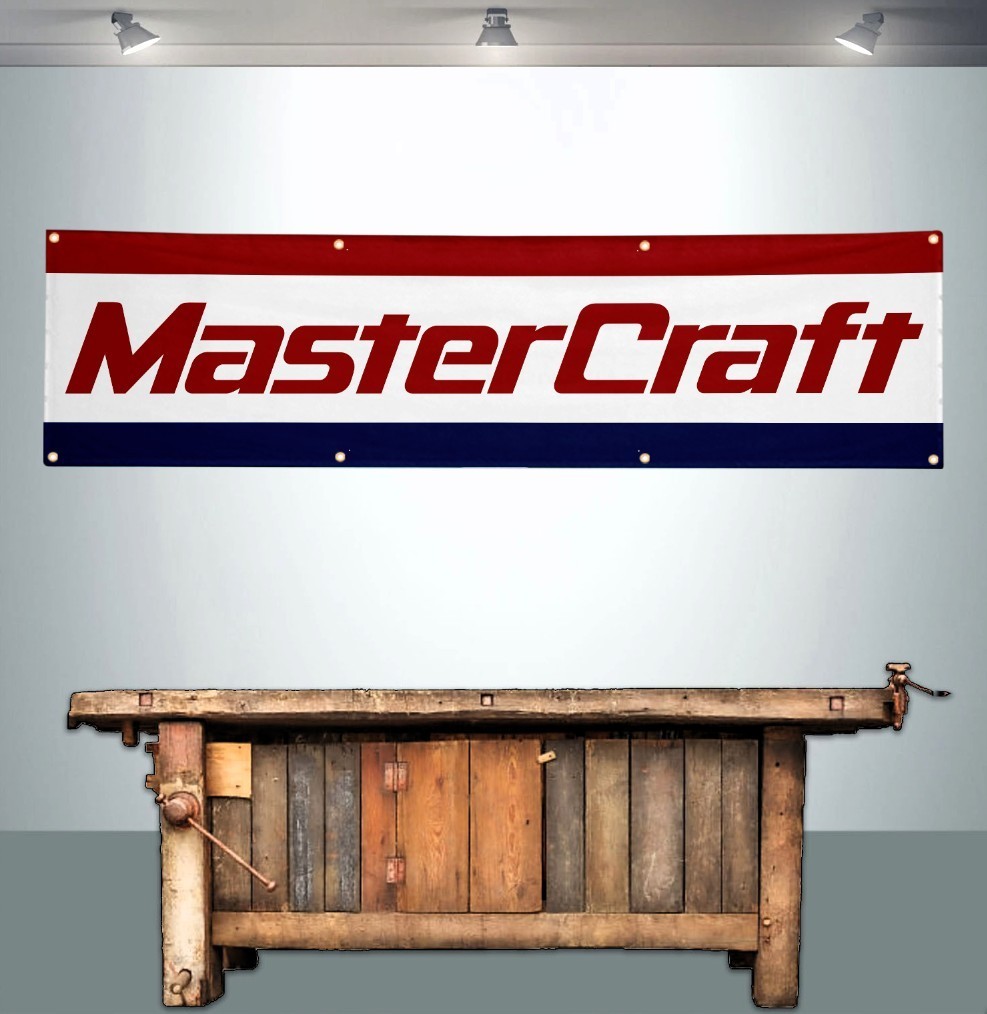 MASTERCRAFT BOATS WAKEBOARD 2' X 8' BANNER FLAG POWERBOATS