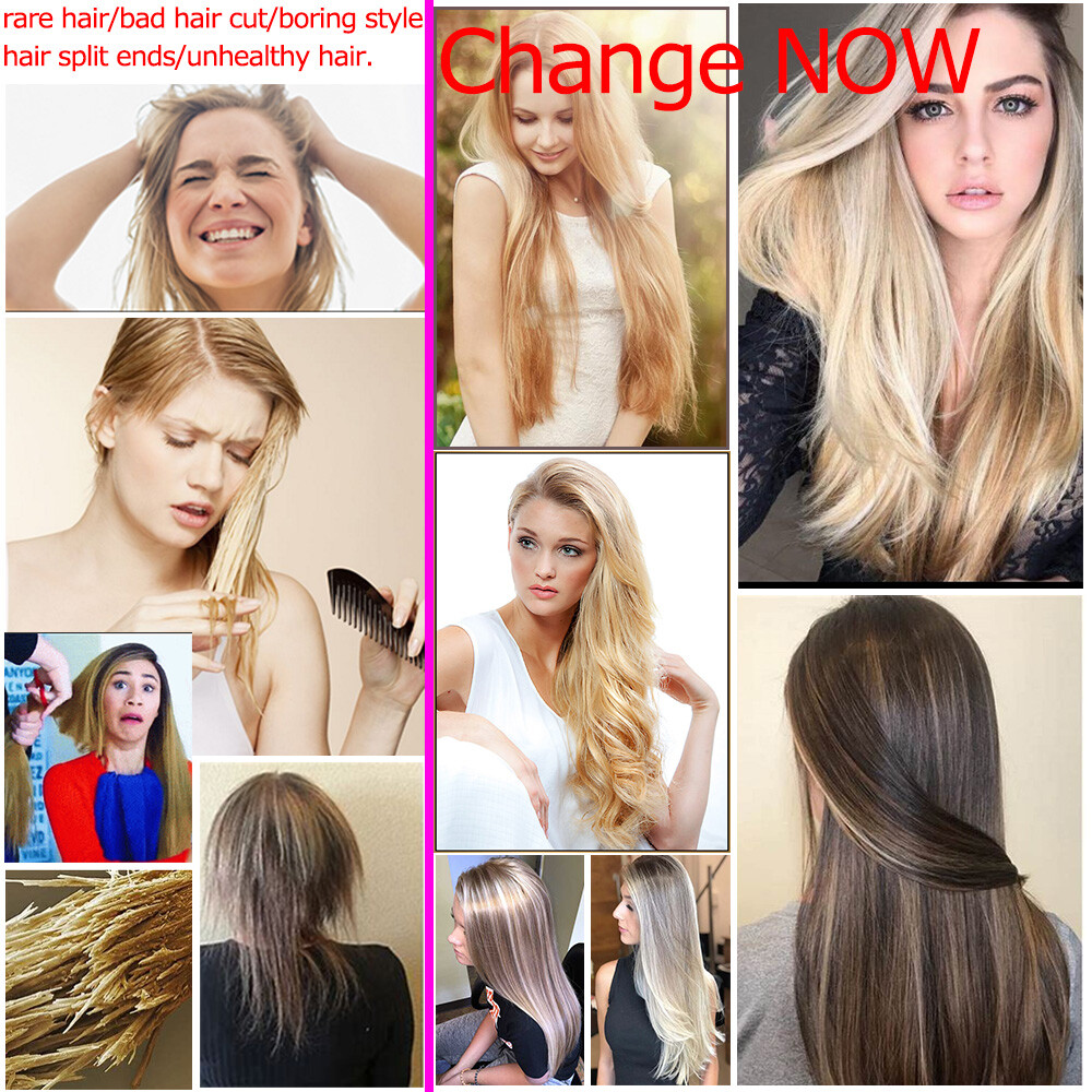 Real THICK 160g++ Double Weft Clip In Remy Human Hair Extensions Full Head XL462