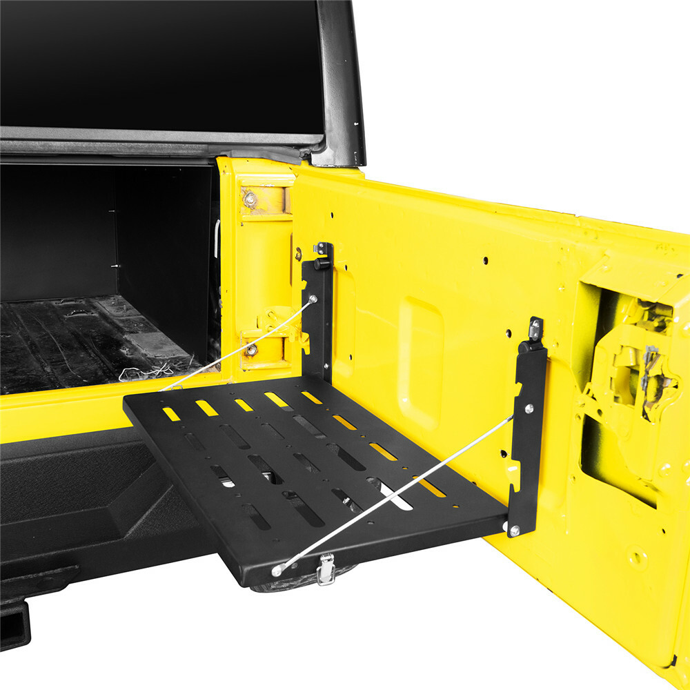 Black Steel Tailgate Table Foldable Cargo Shelf fit 1997-2006 Jeep Wrangler TJ