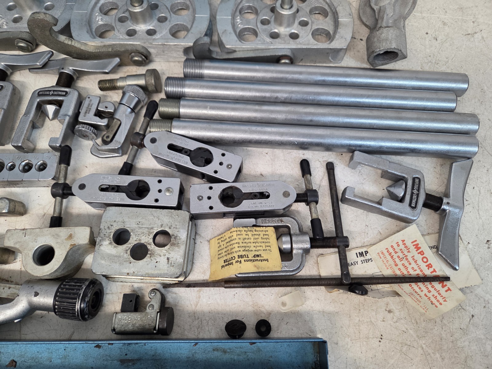 Imperial Eastman Tubing Bender Kit Set Lot In Metal Case