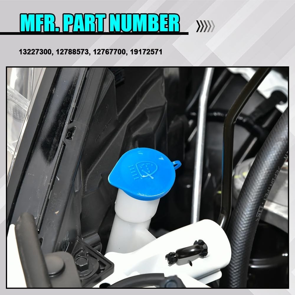 Windshield Washer Fluid Reservoir Cap, Washer Tank Cap, Windshield Washer Blue