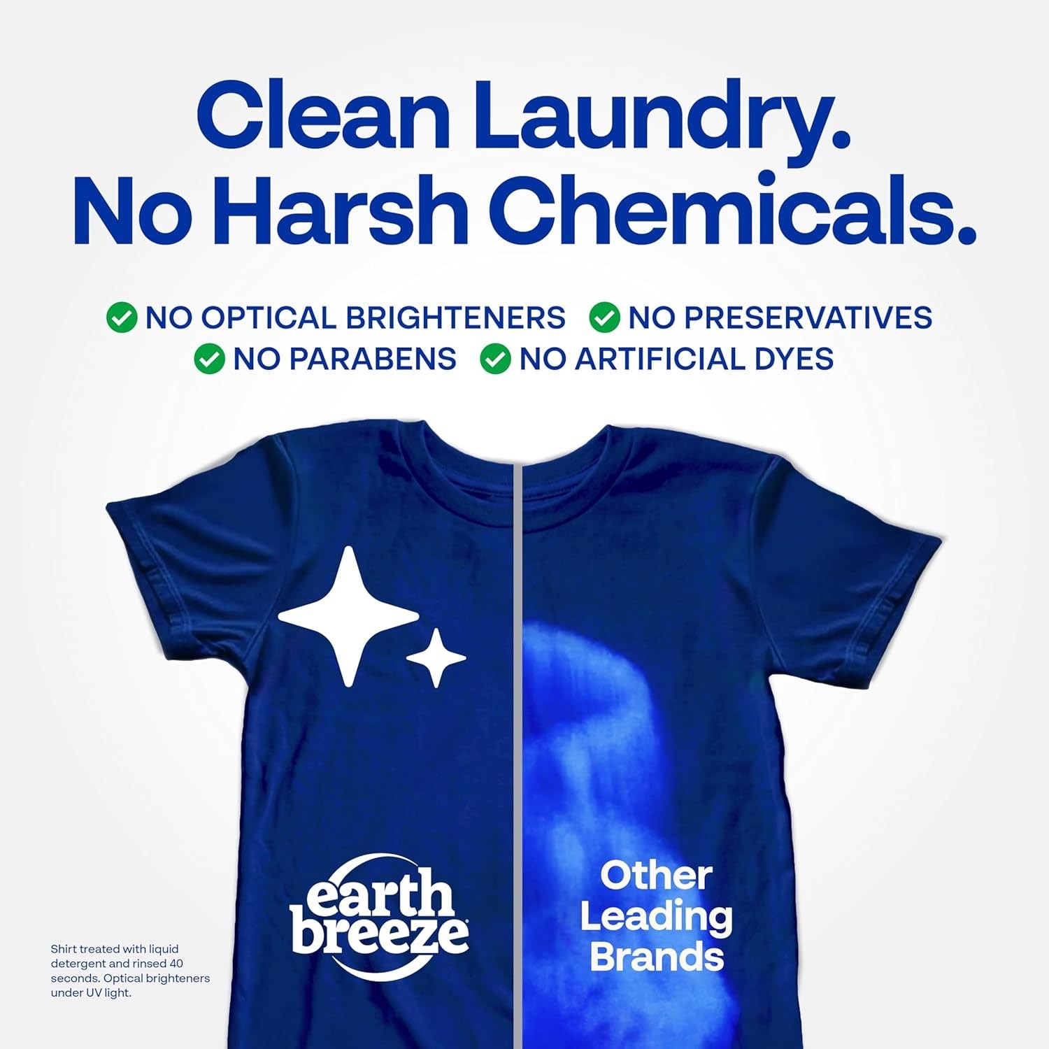 Earth Breeze Laundry Detergent Sheets Fresh Scent - 60 Loads Eco Liquidless 30Ct