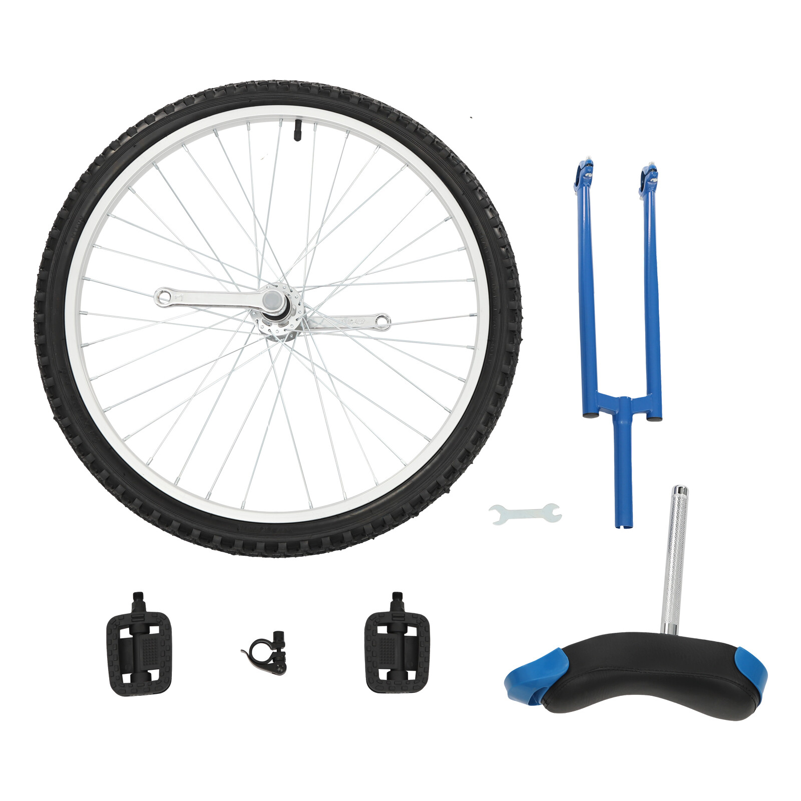 Unicycle with Excellent Steel Frame Leakproof Tire Adjustable Height for Outdoor