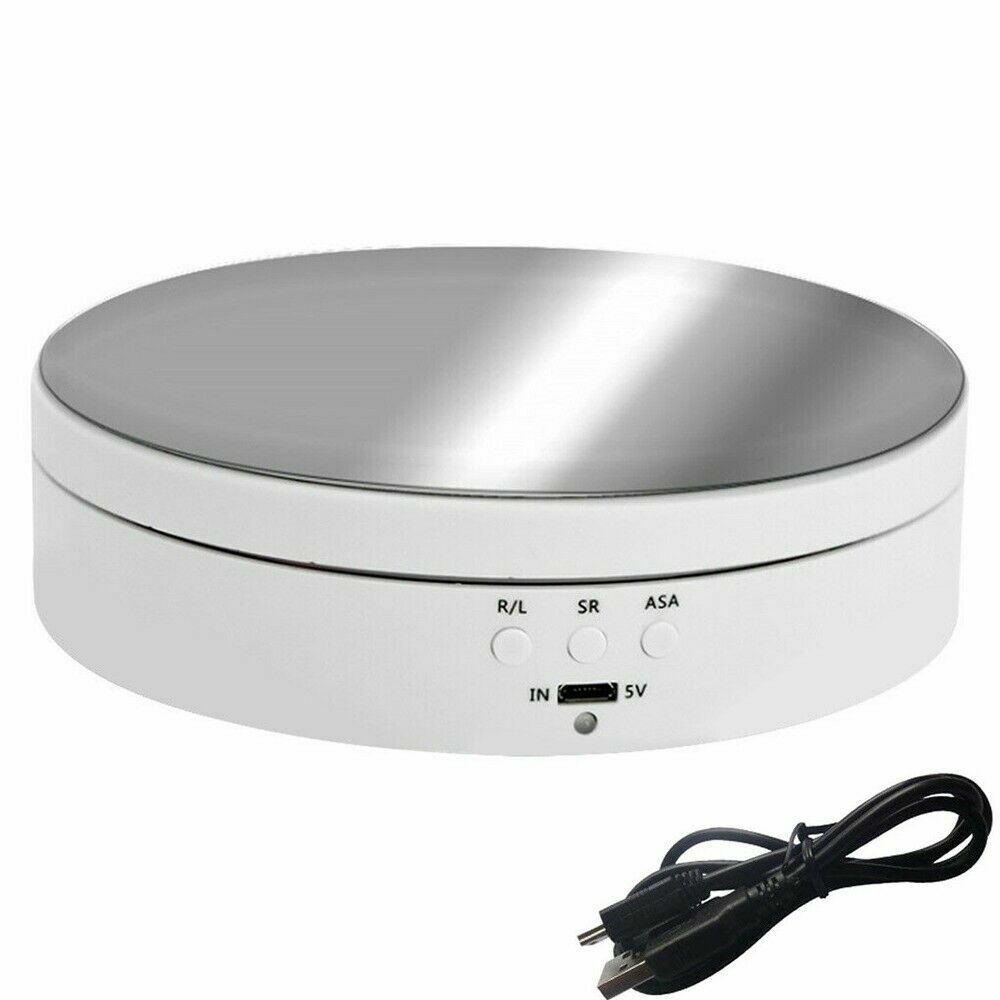 360° Electric Motorized Rotating Display Stand Jewelry Photography Show Holder