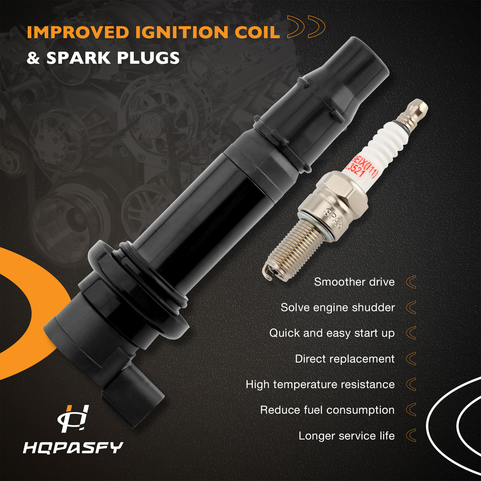 4x Ignition Coil & Spark Plugs Pack For 02-15 Yamaha FZS1 FZ1 YZFR1 YZFR6 Vmax