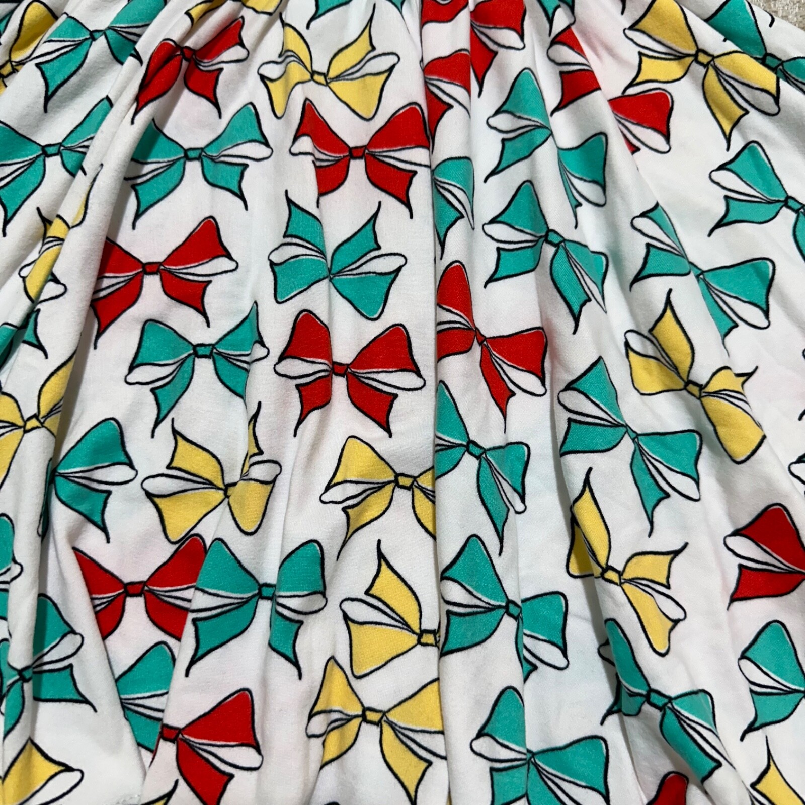 Dot Dot Smile NWT Toddler Girl’s Size 3/4 Bows Print Sleeveless Tank Twirl Dress