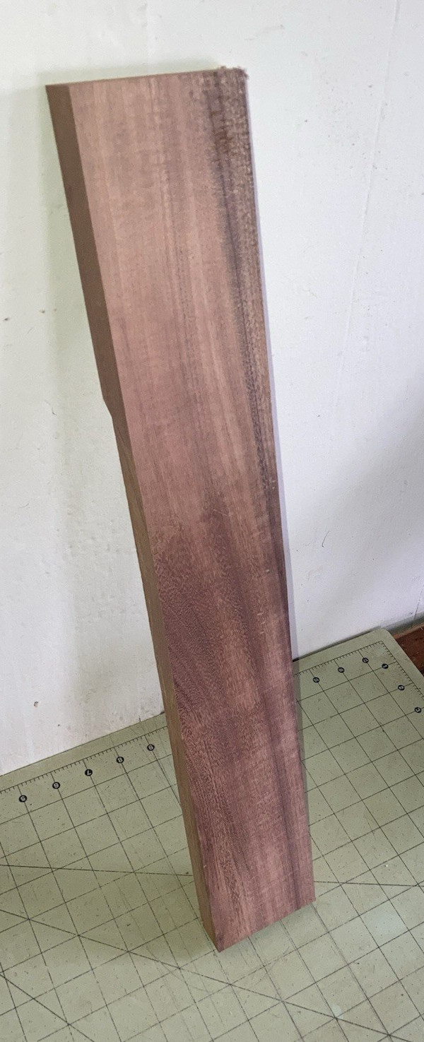 Hawaiian Formosan Koa Wood w/Mild Fiddleback Curl~20 1/2" x 3 1/8" x 1" (#117)