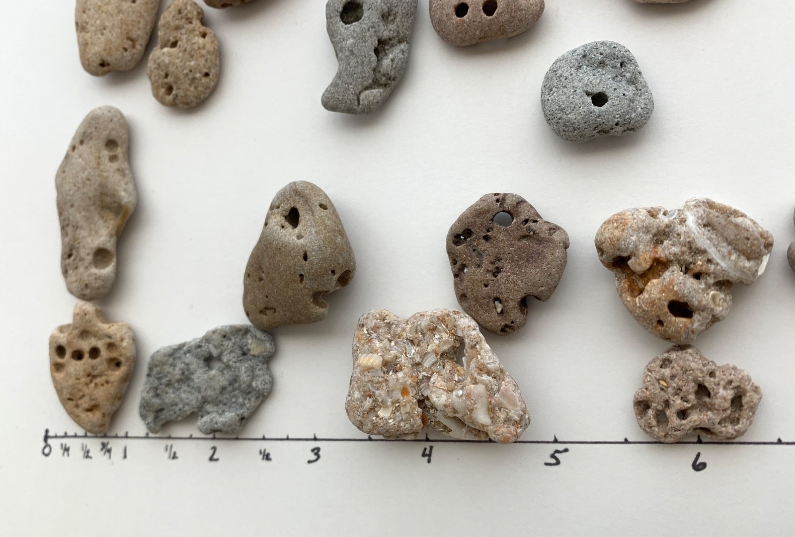 35 Adder Holey Beach Rocks Hag Stones Fairy Lucky Wish Magic Natural 1" #B2 US❤️