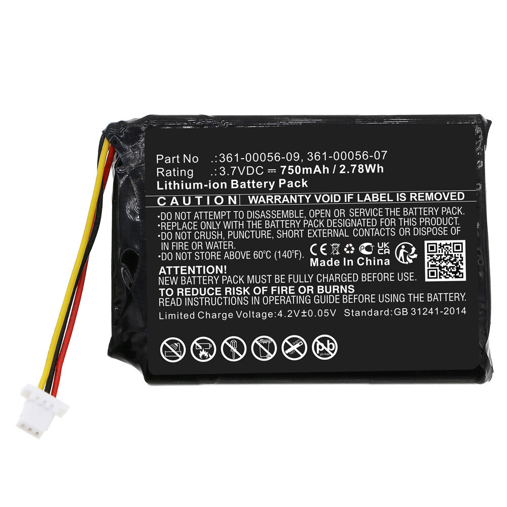 750mAh 361-00056-07 361-00056-09 Battery Replacement for Garmin Drive 60 61 GPS