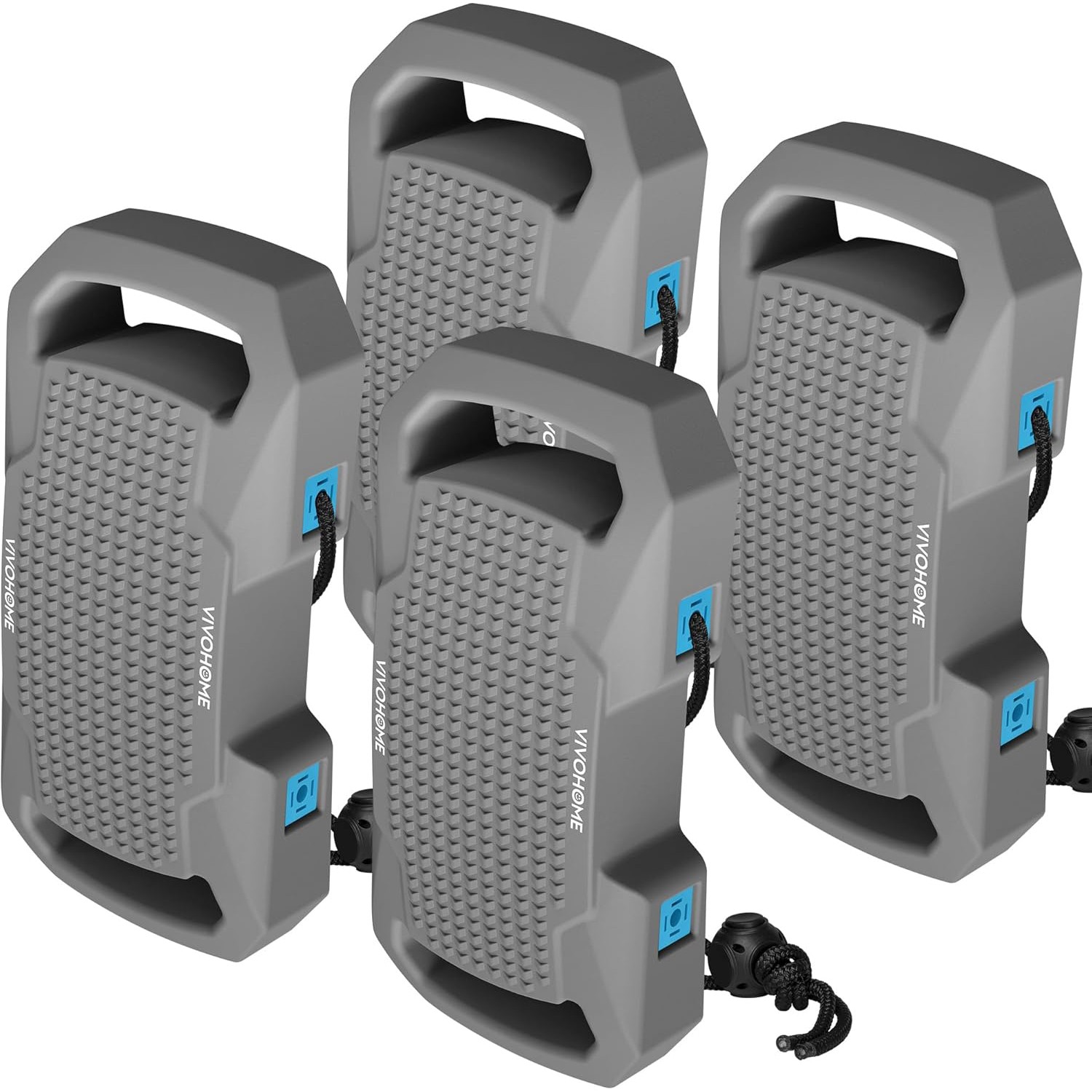 4 Pack EVA Boat Fender Bumper for Docking with Rope Lock Marine Dock Protection