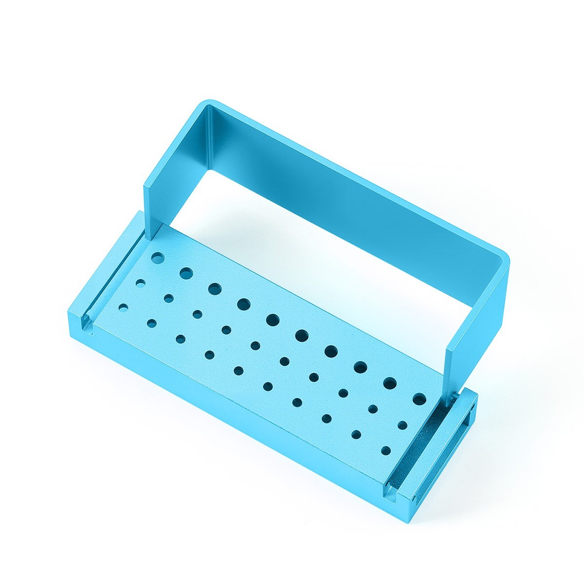 30 Holes Dental Bur Block Holder Disinfection Sterilization Box for RA FG Burs